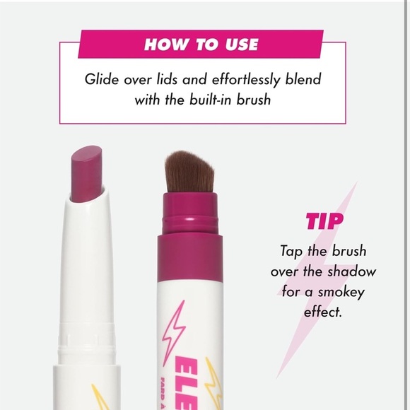 Lime Crime Electric Slide Eyeshadow & Brush Stick, As If - Vegan & Cruelty-Free - Picture 5 of 6